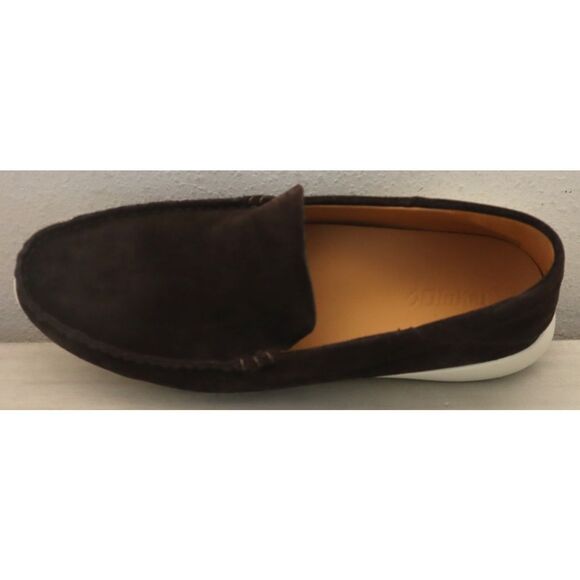 OluKai 10535-6363 Men\'s Sz 10.5 Dark Wood Brown Ka\'a Slip-On Suede Loafers main image 4